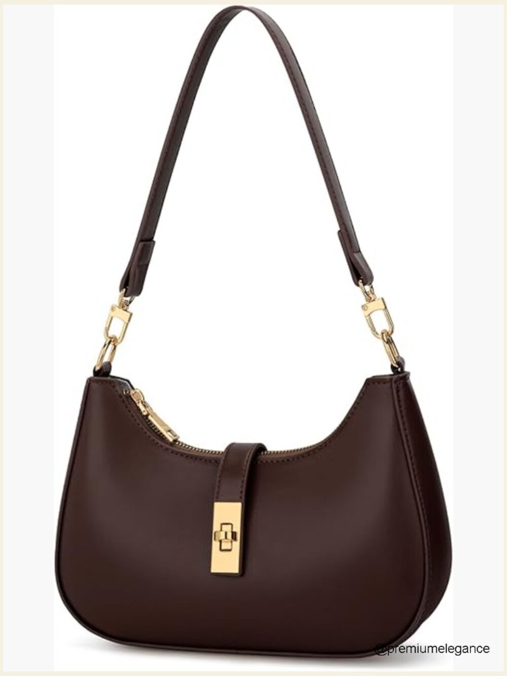 Cute Hobo Handbag Vegan Leather Shoulder Crossbody Bag Purse with Chain